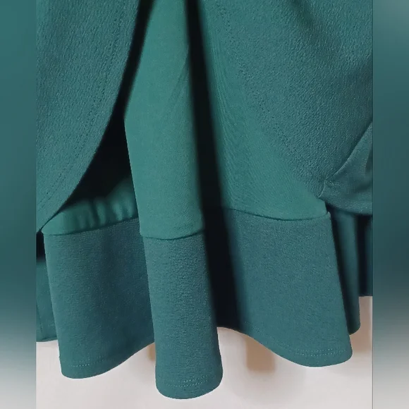 Crystal Doll Women's Green Flutter Sleeve Fit & Flare Mini Dress. S - Picture 13 of 13